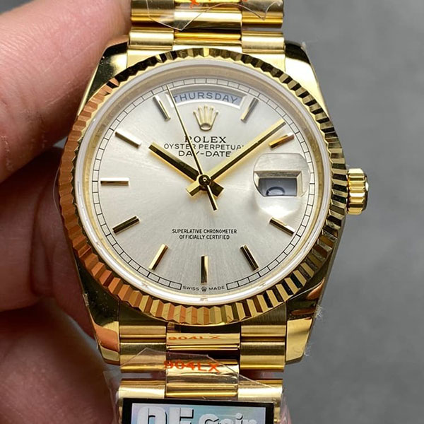 【QF製 加重版】ロレックスコピーデイデイト M128238-0081(36mm) 男性用腕時計